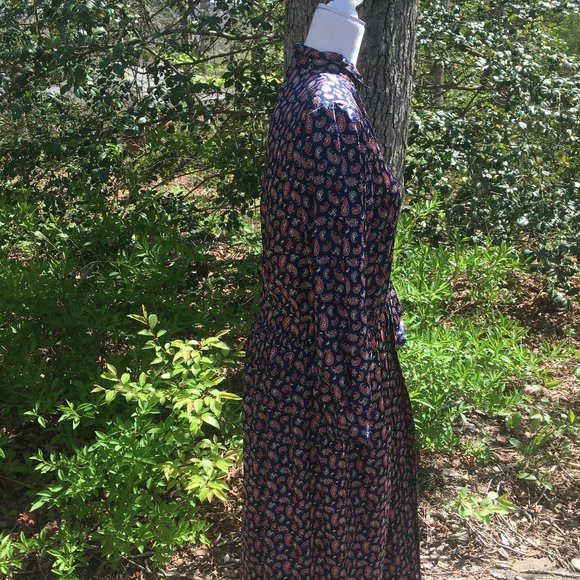 Vintage Navy Blue Midi Dress from Talbots - Picture 4 of 7